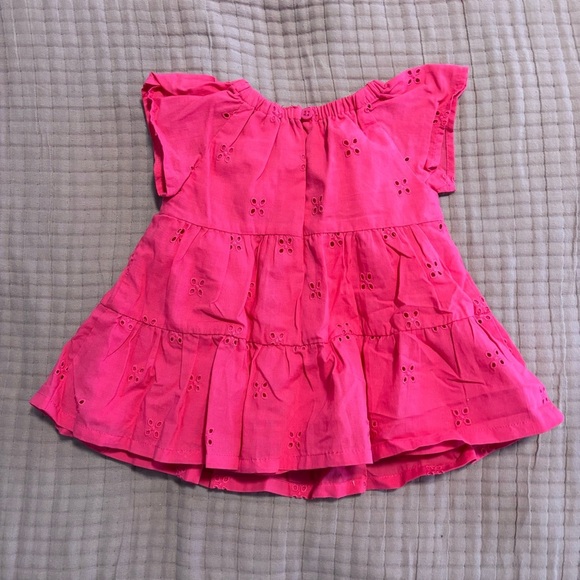 Carter's Pink Eyelet Casual Dress - Picture 2 of 3